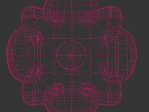 aztec flower representation Model 3D
