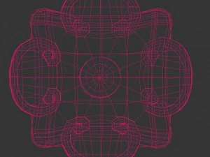 aztec flower representation 3D Model