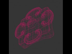 aztec flower representation Model 3D