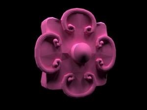 aztec flower representation Model 3D