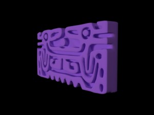 stamp from veracruz mexico 3D Model