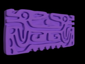 stamp from veracruz mexico 3D Model