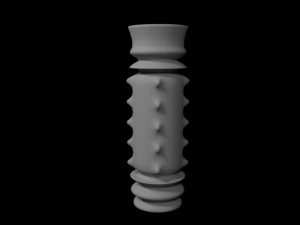 01column from veracruz center mexico 3D Model