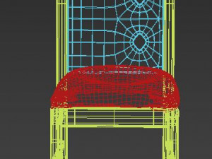 classical wood chair 3D मॉडल