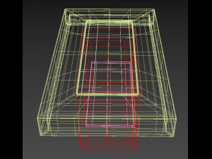 classical wood table 3D 模型