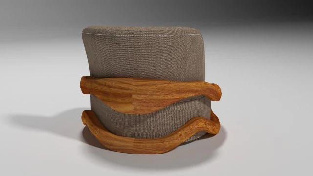 sofa one place 3D Model .c4d .max .obj .3ds .fbx .stl .blend 