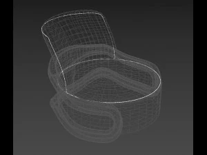 sofa one place 3D Model