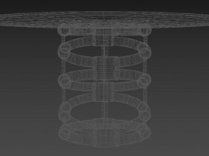 base circular table 3D Model