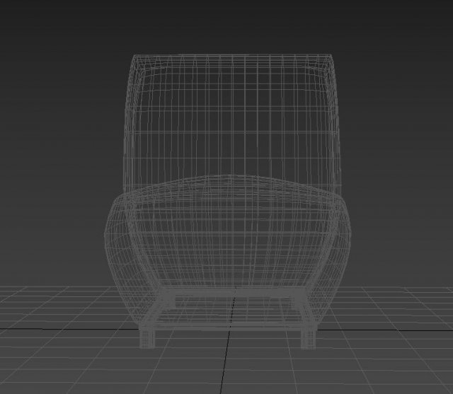 sofa one place 3D Модель .c4d .max .obj .3ds .fbx .stl .blend 