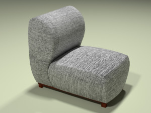 sofa one place 3D Модель