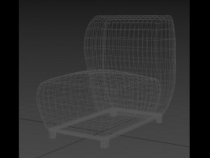 sofa one place 3D Модель