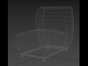 sofa one place 3D Model