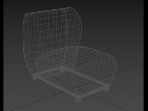 sofa one place 3D Модель