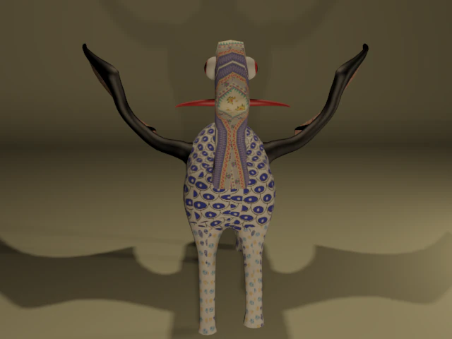 alebrije0002 3D Model .c4d .max .obj .3ds .fbx .stl .blend 