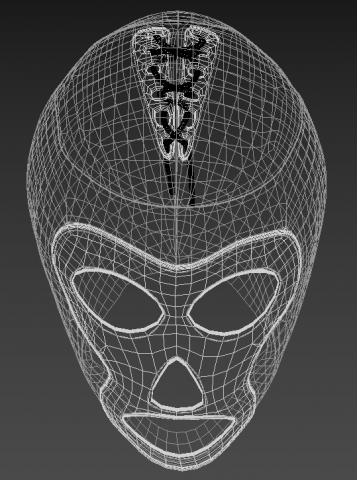 mexican wrestling mask 3D-Modell .c4d .max .obj .3ds .fbx .stl .blend 
