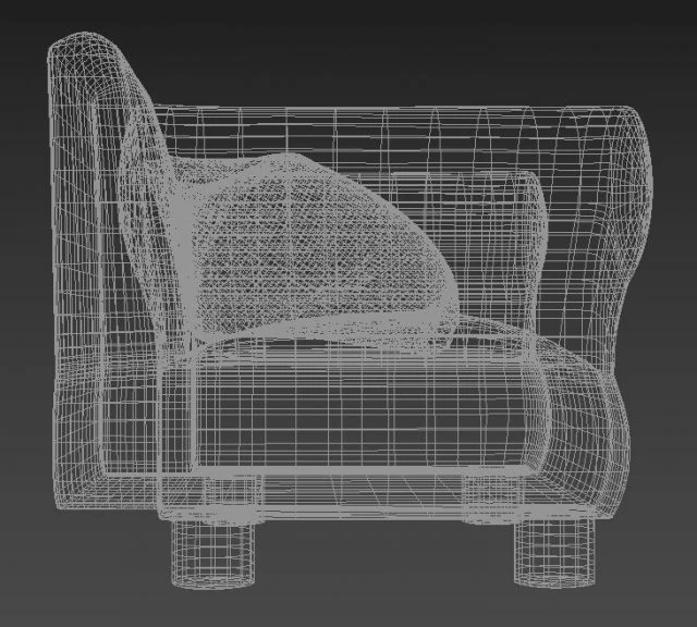 sofa 3D Model .c4d .max .obj .3ds .fbx .stl .blend 