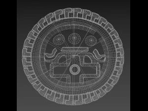 archaeological piece from mexico 3D Model