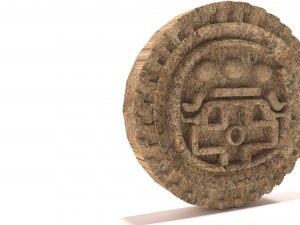 archaeological piece from mexico Modelo 3D