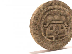 archaeological piece from mexico 3D Model
