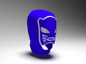 m&aacute;scara mexicana de lucha libre - panter azul Modelo 3D