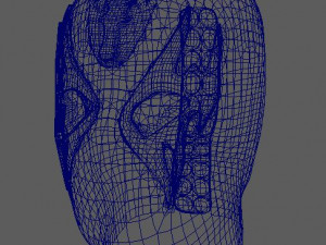 wrestling mexican mask - atlantis Modello 3D