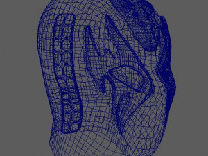 wrestling mexican mask - atlantis Modello 3D