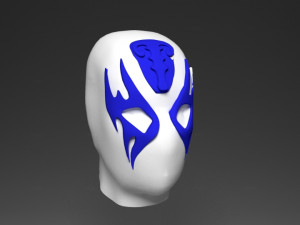 wrestling mexican mask - atlantis 3D Model