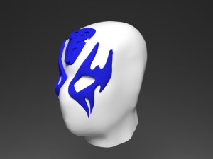 wrestling mexican mask - atlantis Modello 3D