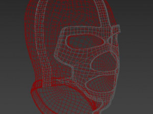 wrestling mexican mask - black shadow 3D Model