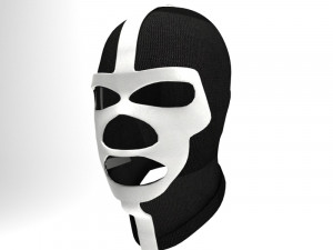wrestling mexican mask - black shadow 3D Model