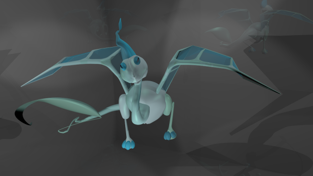baby dragon from les enfants de la pluie the rain children Model 3D .c4d .max .obj .3ds .fbx .stl .blend 