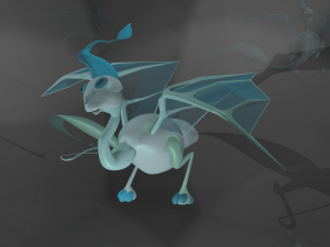 baby dragon from les enfants de la pluie the rain children Model 3D