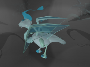 baby dragon from les enfants de la pluie the rain children Model 3D