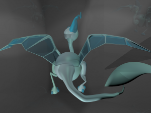 baby dragon from les enfants de la pluie the rain children Model 3D