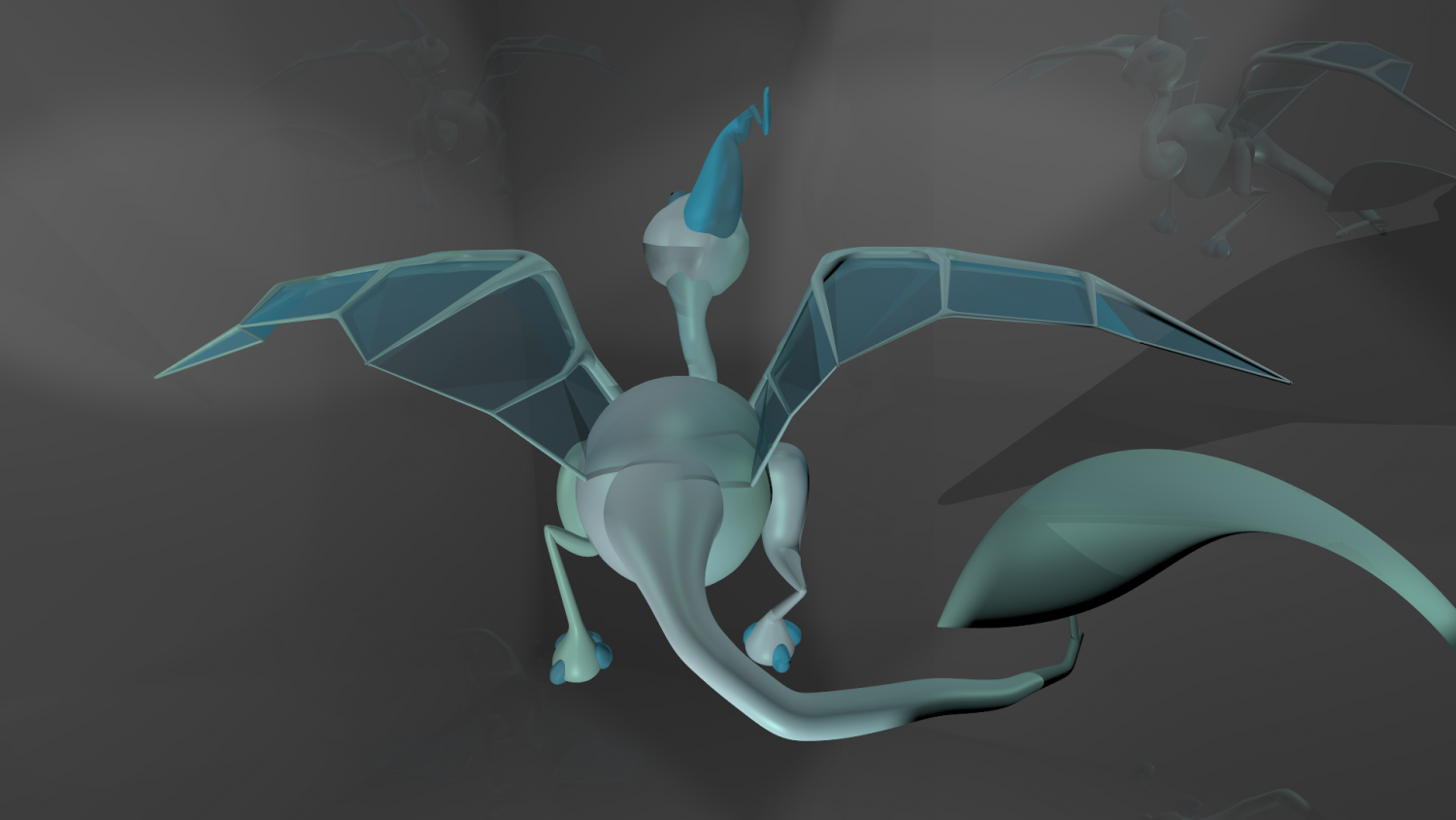 STL file Aerodactyl Low Poly Pokemon 🐉・3D printer model to