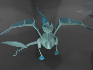 baby dragon from les enfants de la pluie the rain children Model 3D