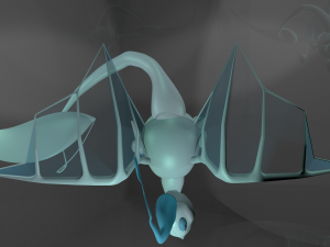 baby dragon from les enfants de la pluie the rain children Model 3D