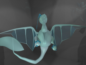 baby dragon from les enfants de la pluie the rain children Model 3D