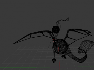 baby dragon from les enfants de la pluie the rain children Model 3D
