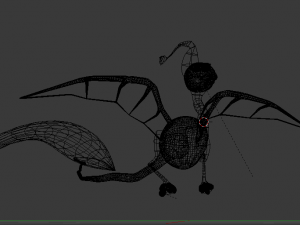 baby dragon from les enfants de la pluie the rain children Model 3D