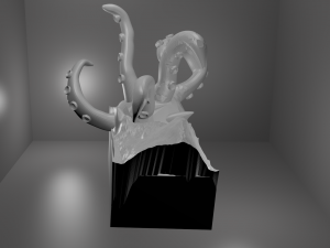 octopus in ocean Model Cetak 3D