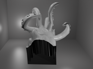 octopus in ocean Model Cetak 3D
