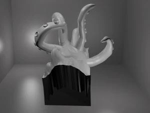 octopus in ocean 3D Print Model