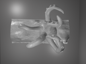 octopus in ocean Model Cetak 3D