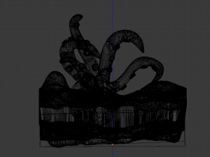 octopus in ocean Model Cetak 3D