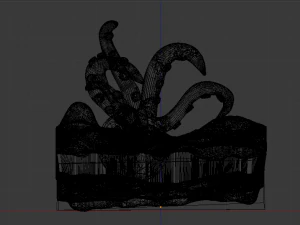 octopus in ocean 3D Print Model