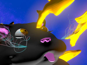 뚱뚱한 고양이 꿈 3D 모델