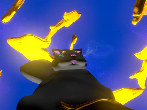 fat cat dreaming 3D Model