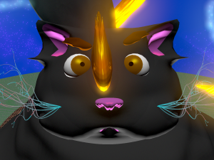 fat cat dreaming Modelo 3D