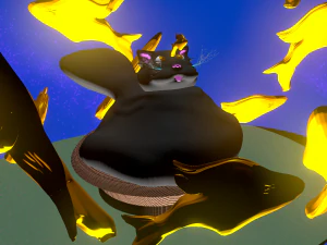 fat cat dreaming 3D Model